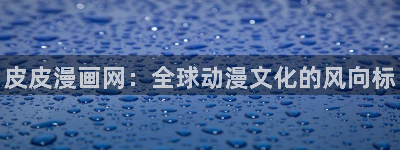 禁漫天堂破解：皮皮漫画网：全球动漫文化的风向标